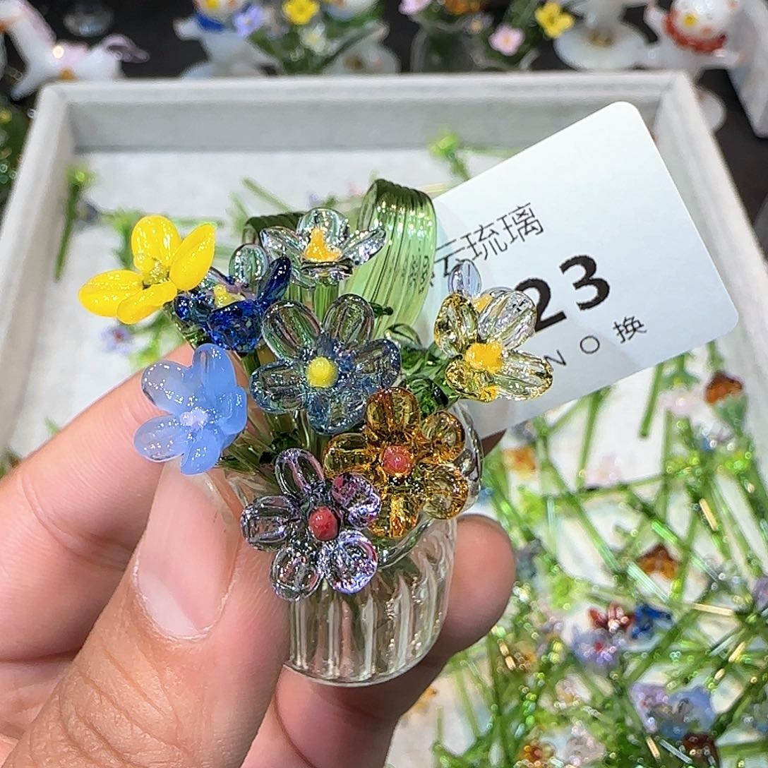 琉璃手工艺品623插花