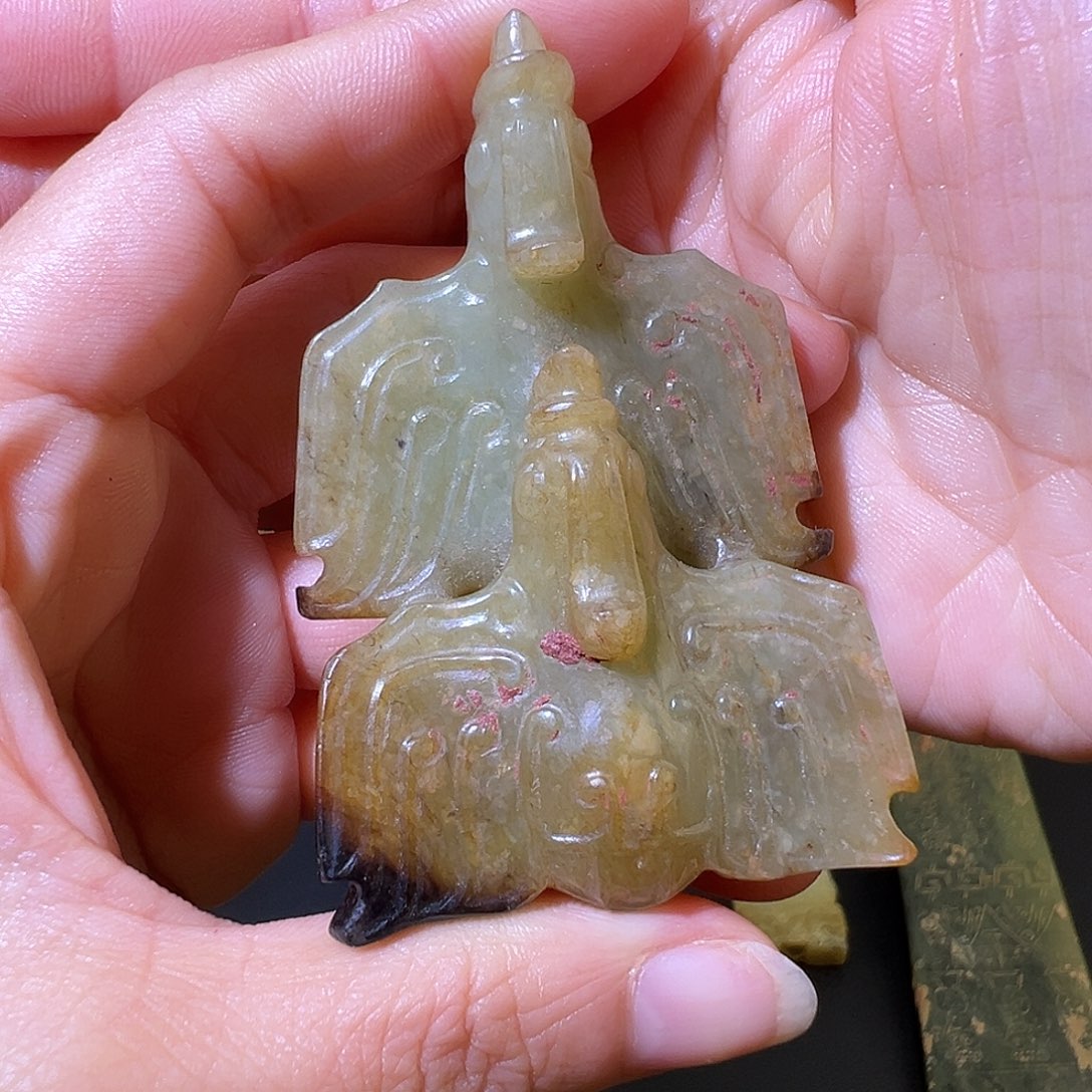 未镶嵌和田玉挂件独**林