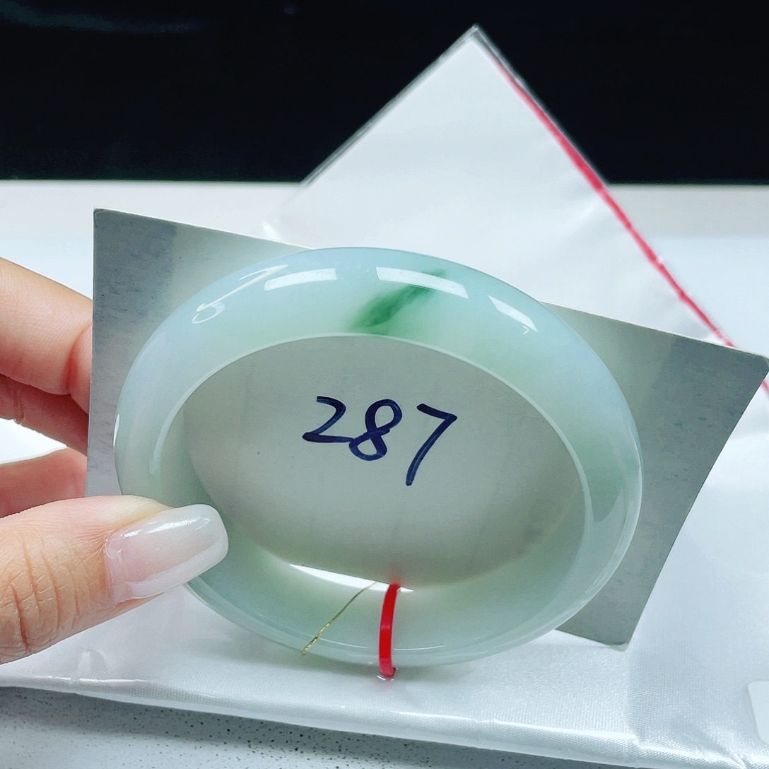 翡翠未镶嵌手镯 正圈58