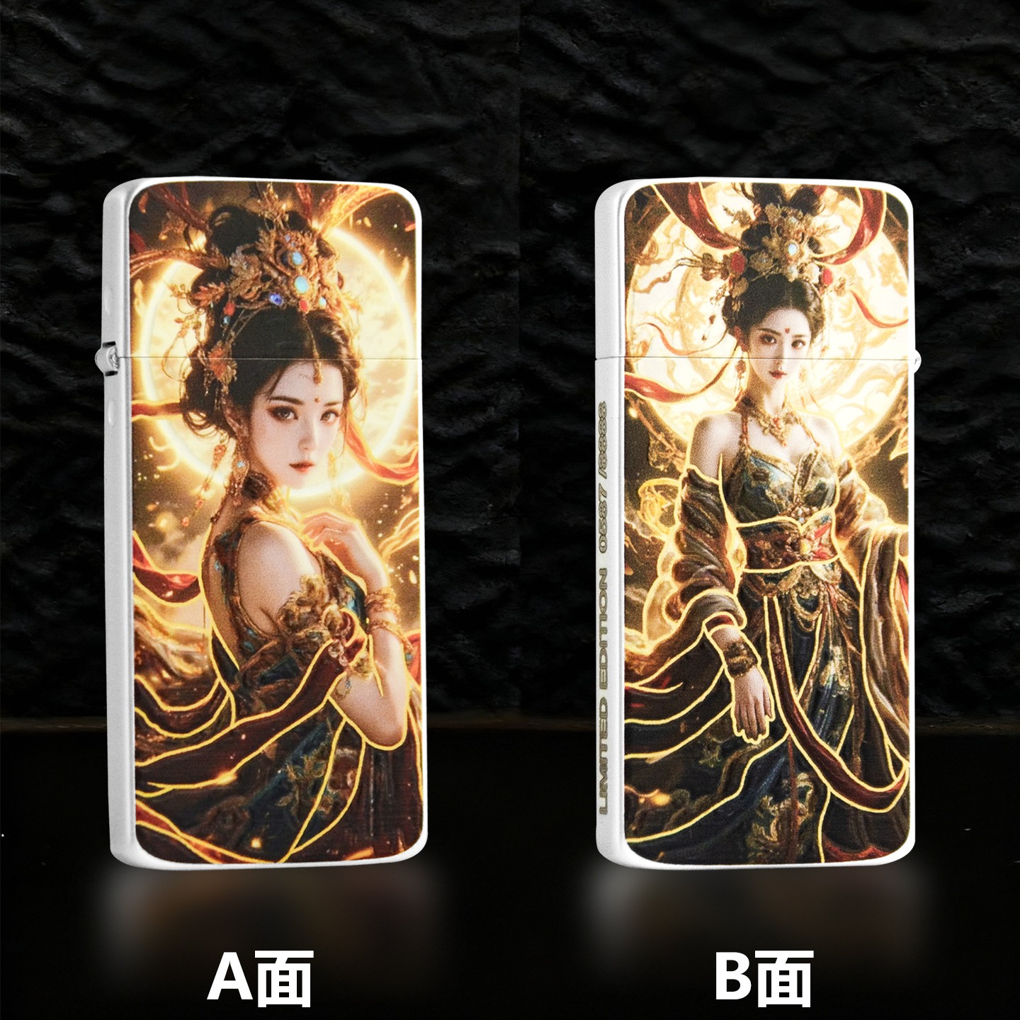 新品佐罗ZORRO超薄卡片式纯铜新工艺鎏金描边珐琅彩绘打火机2025