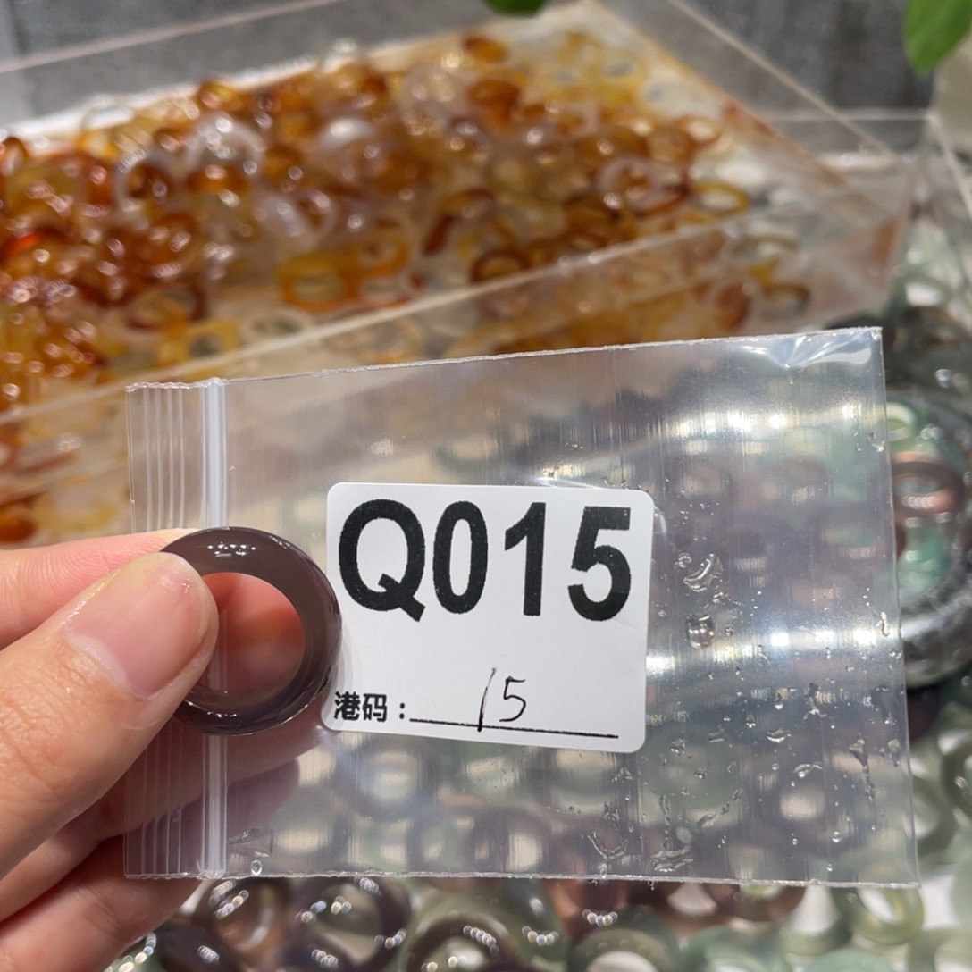 玛瑙/玉髓未镶嵌戒指015