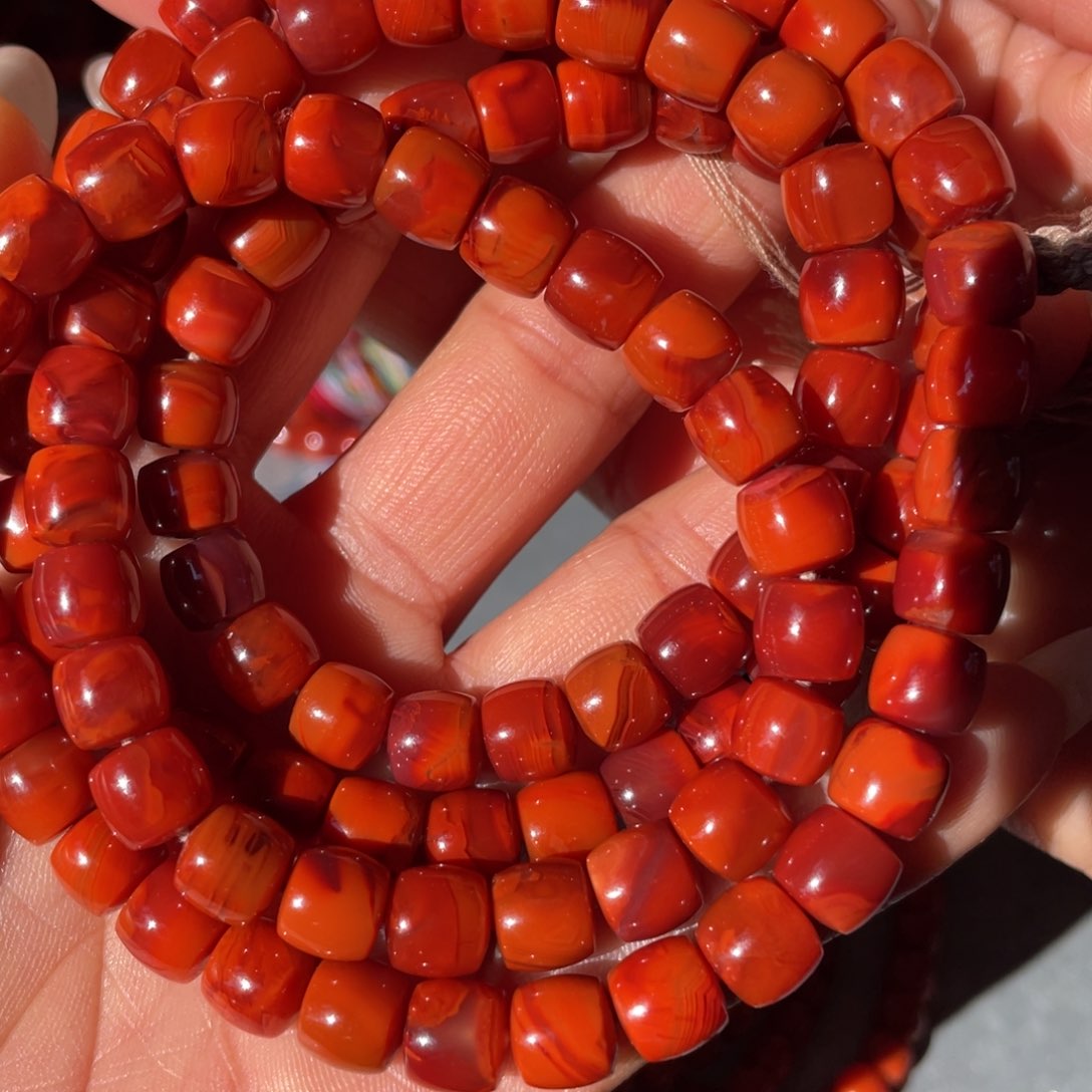 南红玛瑙手链未镶嵌