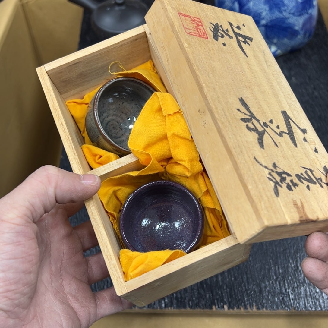 陶瓷日本中古工艺品摆件