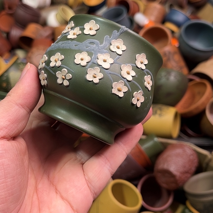 紫砂茶杯全手工紫砂主人杯