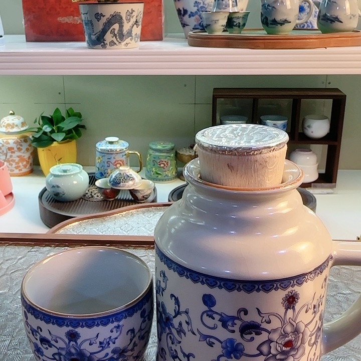 陶瓷茶具 旅行套装茶叶罐 玻璃杯