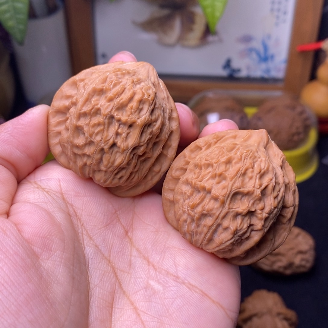 闪***蛇文玩核桃把件40崔凯