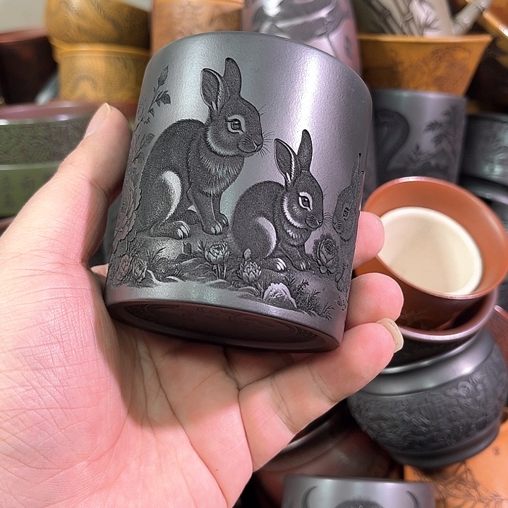 茶杯紫砂全手工紫砂主人杯