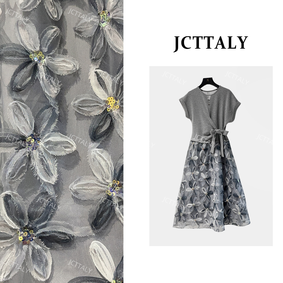 【vian专属】夏季高奢时尚复古法式收腰百搭气质显瘦连衣裙JC-A3375