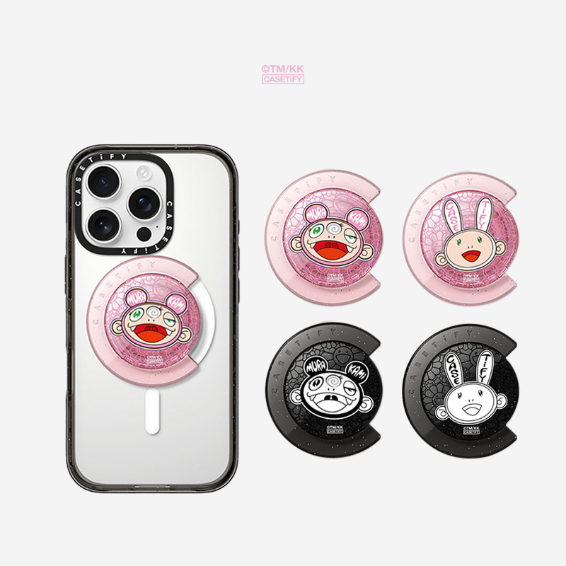村上隆 x CASETiFY 联名系列 KAIKAI SNAPPY™ 手机3D气囊支架