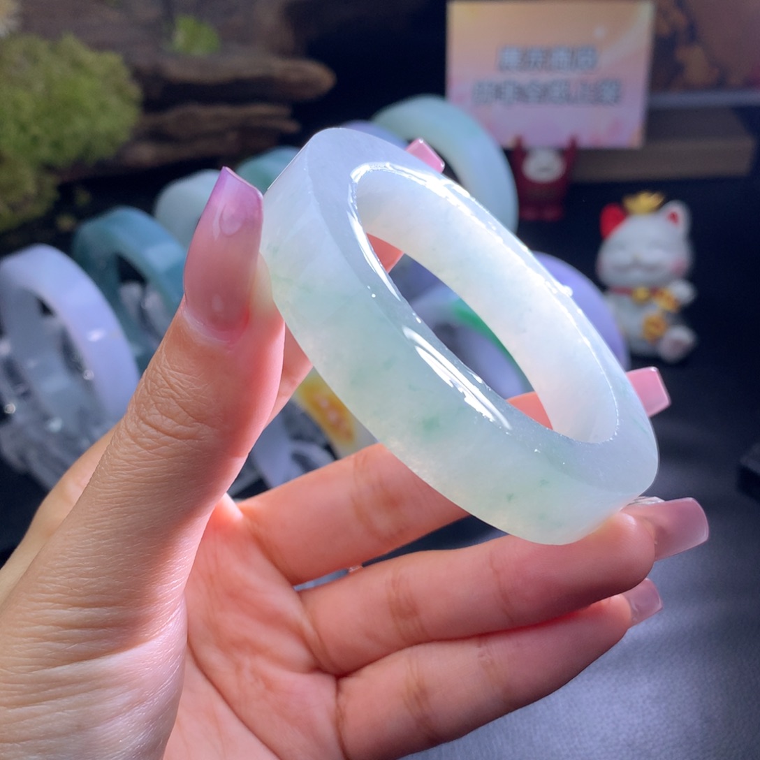 未镶嵌手镯51-54正圈定制翡翠