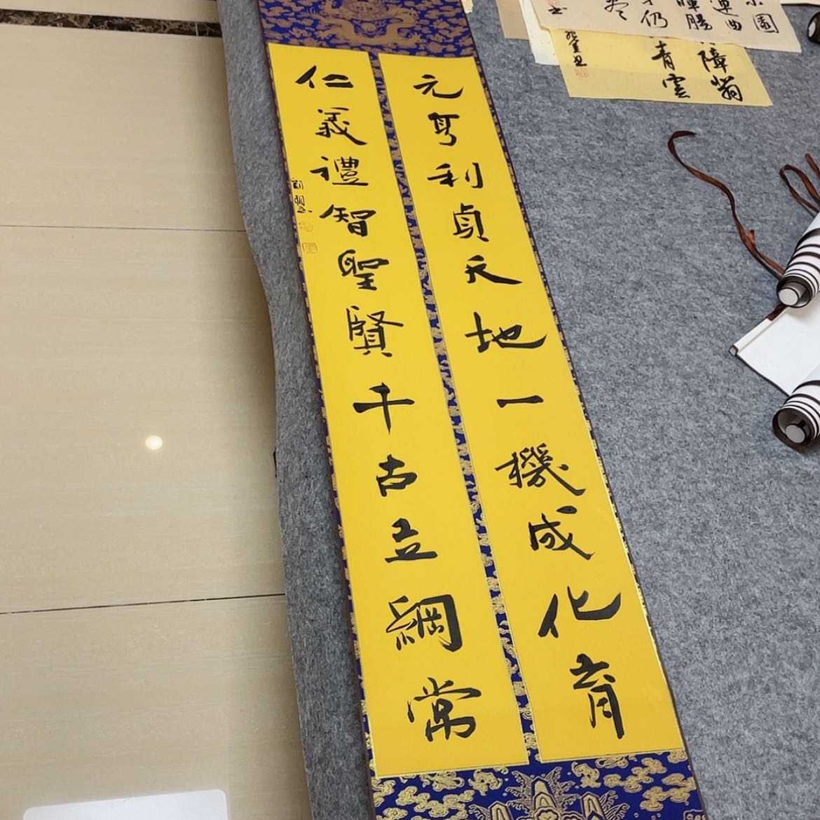 【闪购商品】书法山东刘相玉作品170×34已装裱