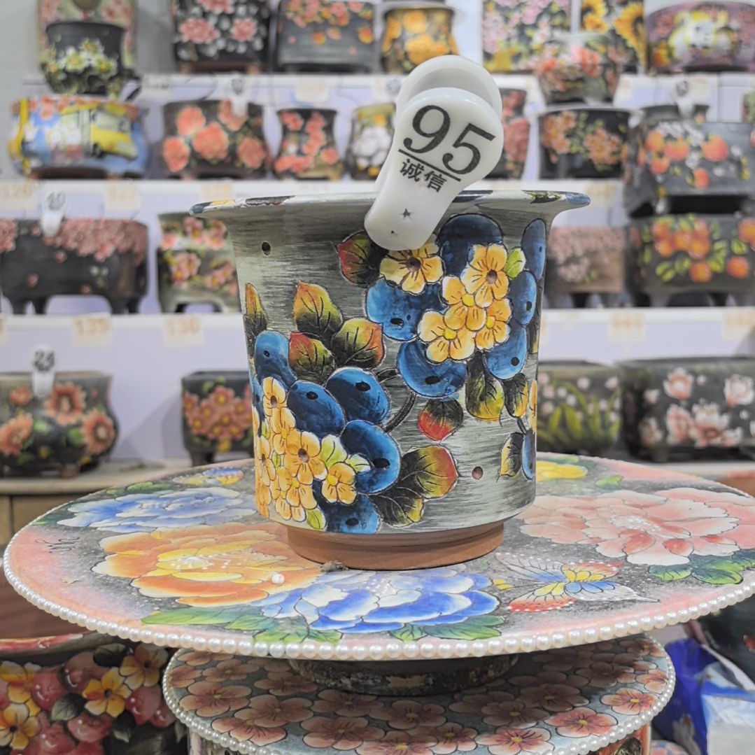 花盆红泥景德镇花盆