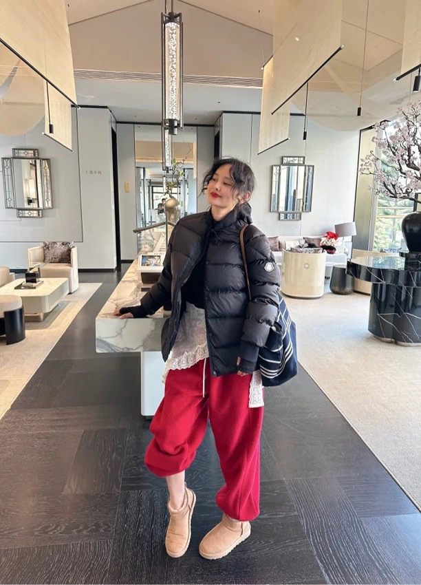 LILULU 极简风 羽羽上衣立领棒球服休闲宽松披肩厚外套