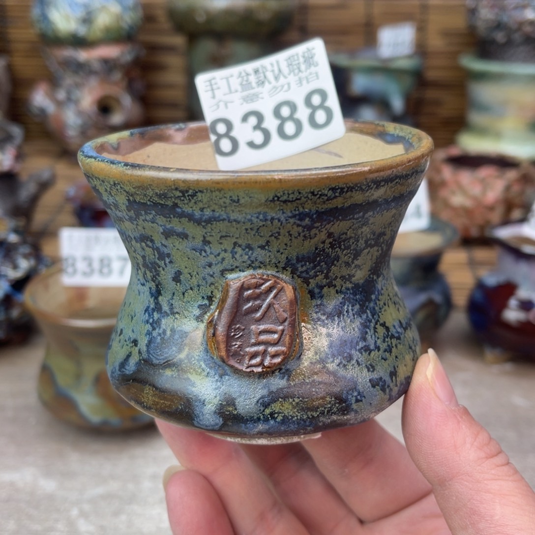 手工花盆默认瑕疵完美者勿拍