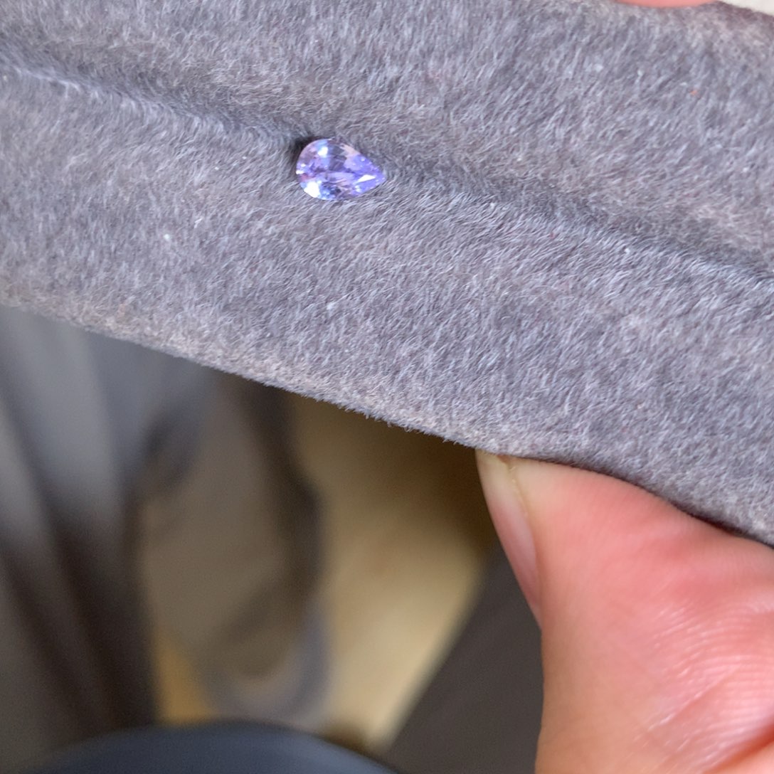 蓝宝石裸石41分 无烧 薰衣草