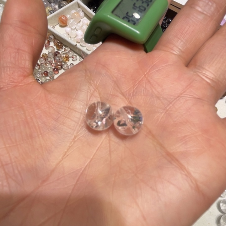 慕***烟晶手链未镶嵌白阿塞单珠打孔不退不换