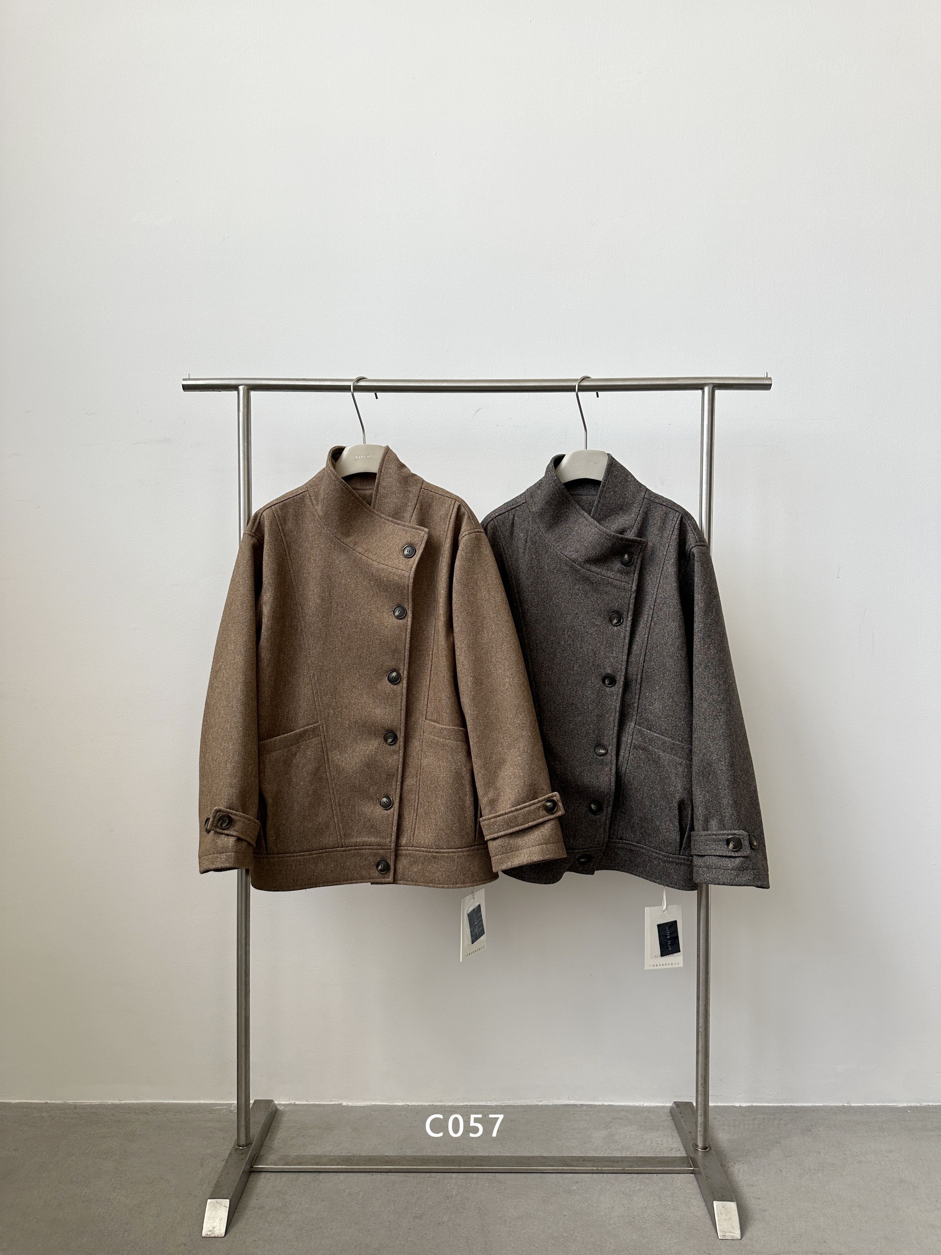 【孤品NO退NO换洗】想好再下单 否则拉黑 ！百搭呢料外套 c057