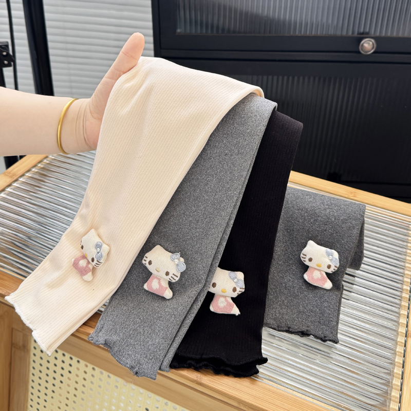 女童新款打底裤春秋韩版小学生修身外穿长裤女宝宝休闲时尚裤子