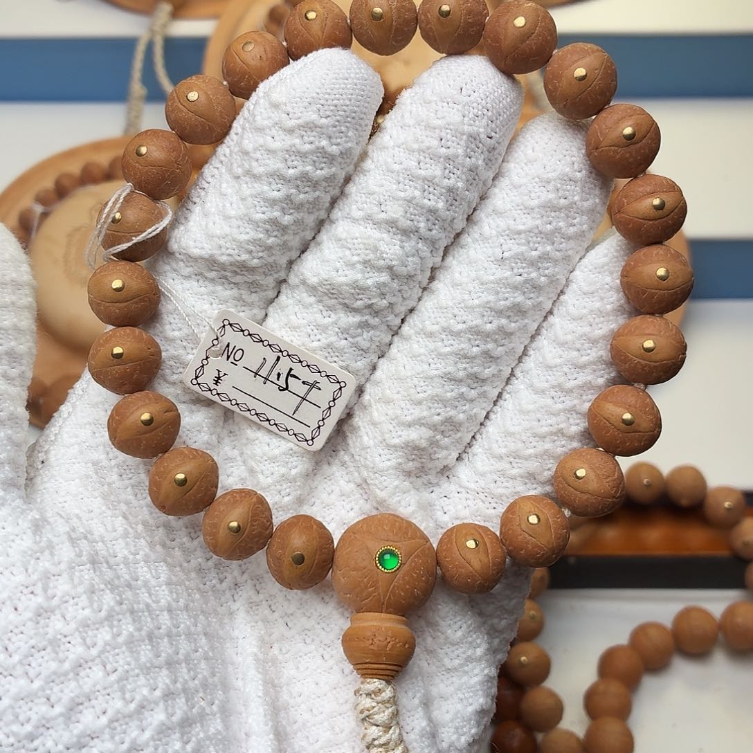 手串凤眼菩提镶嵌铜钉11.5一物一图