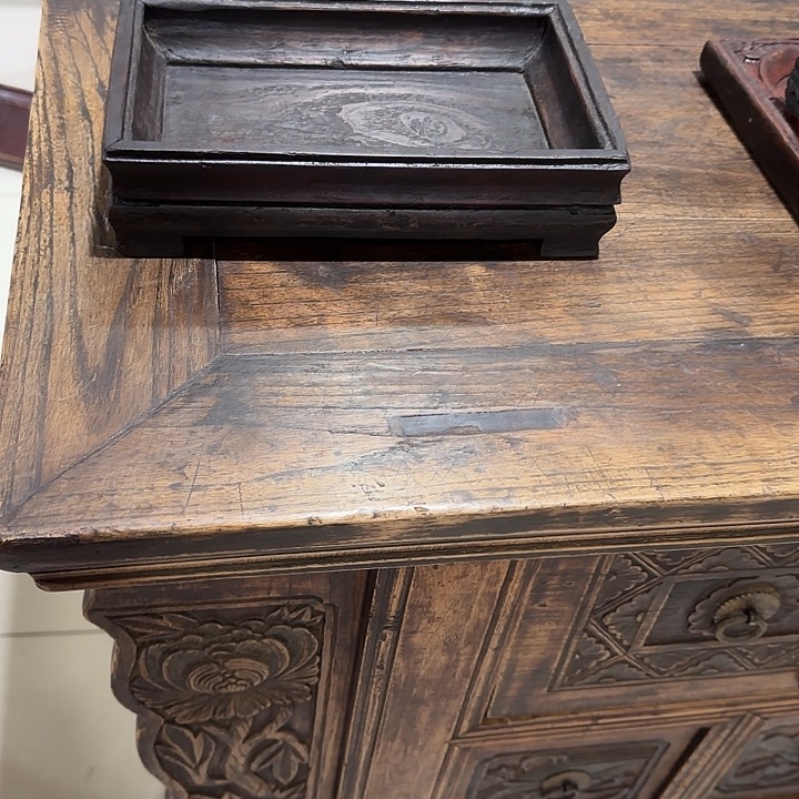 柠***～木老家具仿古老盒子