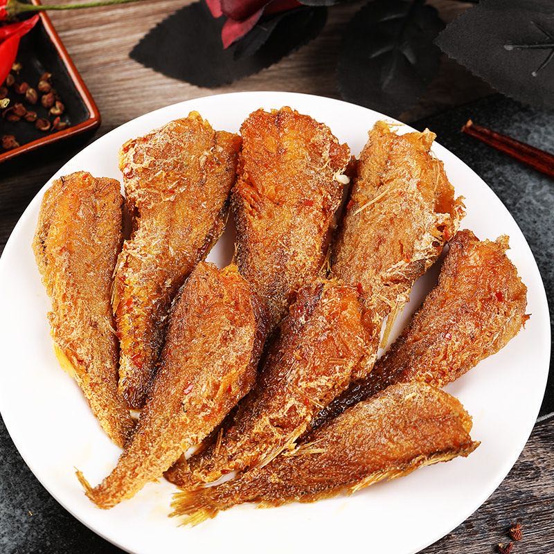 【新疆包邮】瑞松小黄鱼香辣味 /香酥味80g*2袋海味零食下酒菜