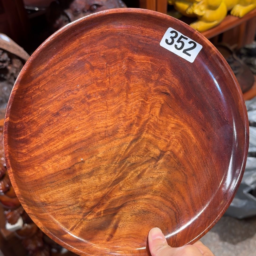 大果紫檀（缅甸花梨）春*花梨木果盆