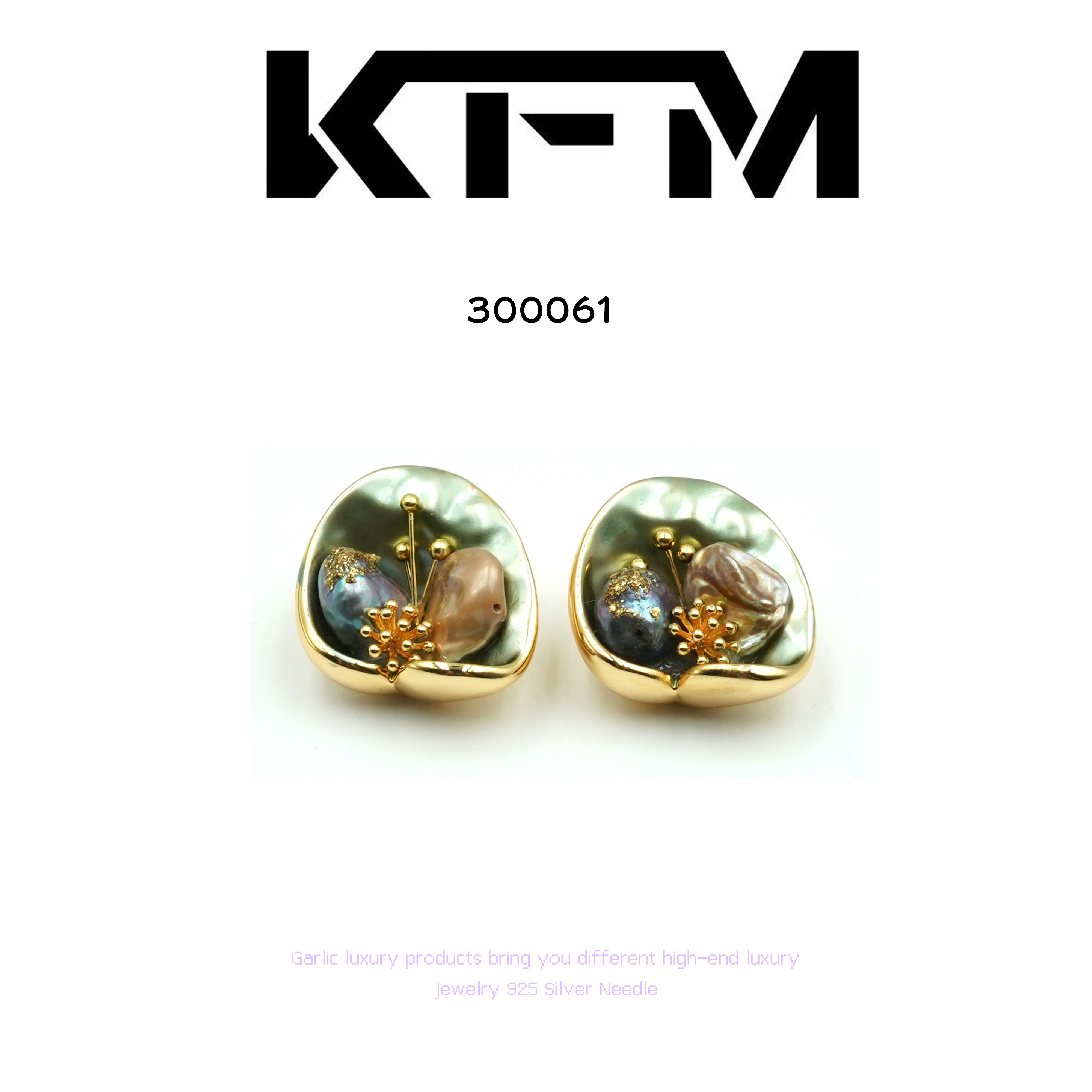 耳饰 KFM【秋荷】耳饰~300061-1绿