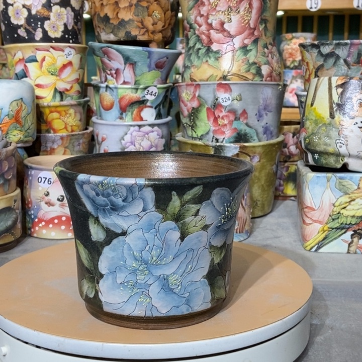 红陶景德镇艺术手绘作品