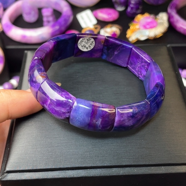 苏纪石（舒俱来）宽版镯排未镶嵌