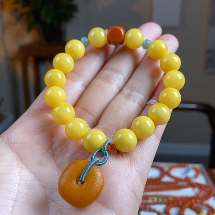 琥珀手链未镶嵌蜜蜡手串11