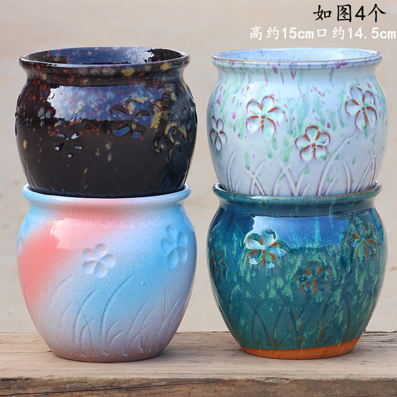 老桩多肉的花盆陶瓷户外庭院家用绿植组合大口径高盆411