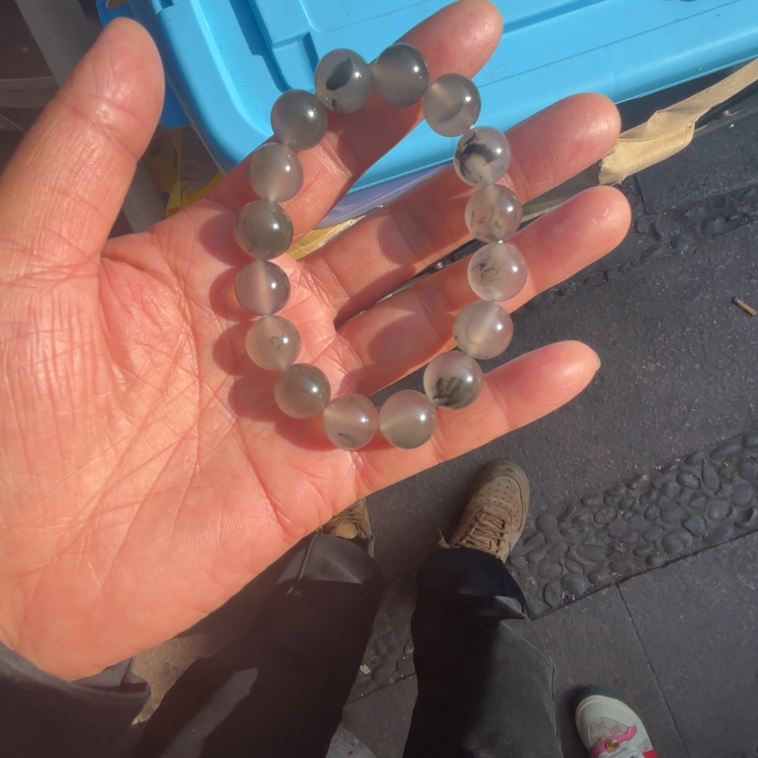 南红玛瑙颈饰合金假***洒