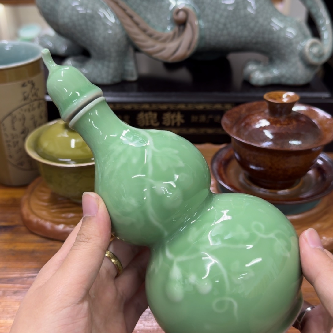 龙泉青瓷茶具微瑕8006