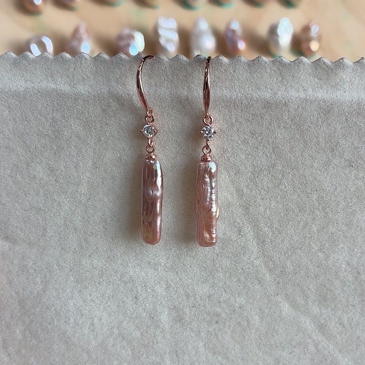 耳饰淡水珍珠银S925镶嵌