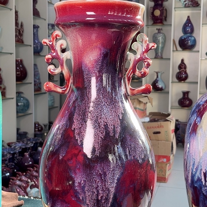 洗***奎钧瓷瓷片钧瓷摆件钧瓷摆件