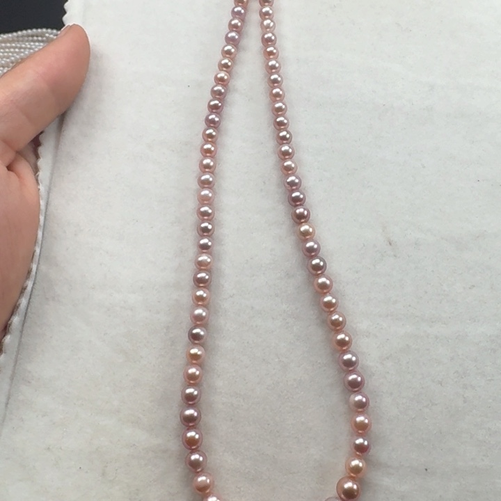 淡水珍珠定制项链带扣头未镶嵌