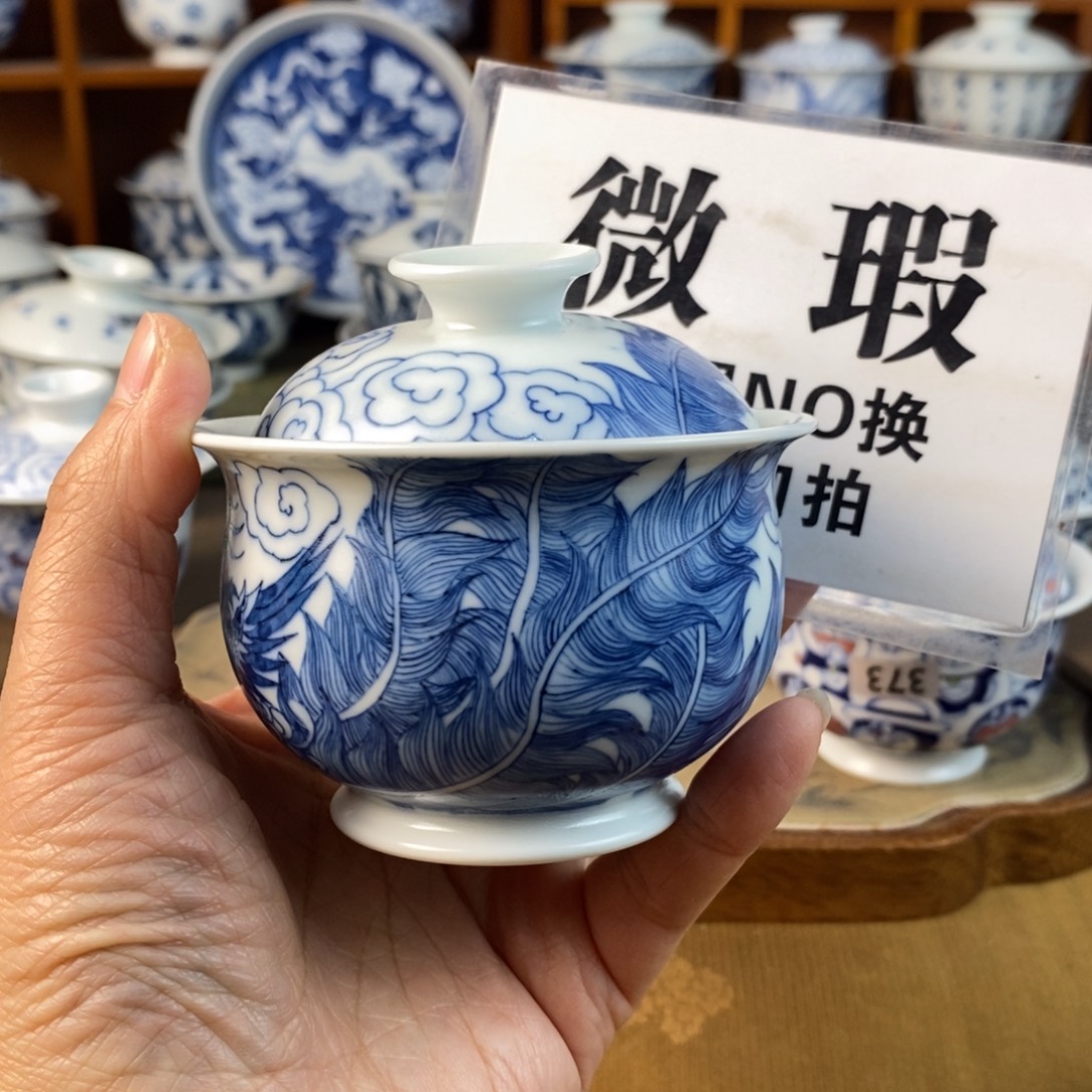 马***超瓷片景德镇陶瓷手绘茶器447