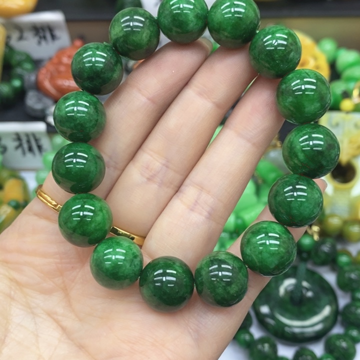 翡翠未镶嵌颈饰手链33