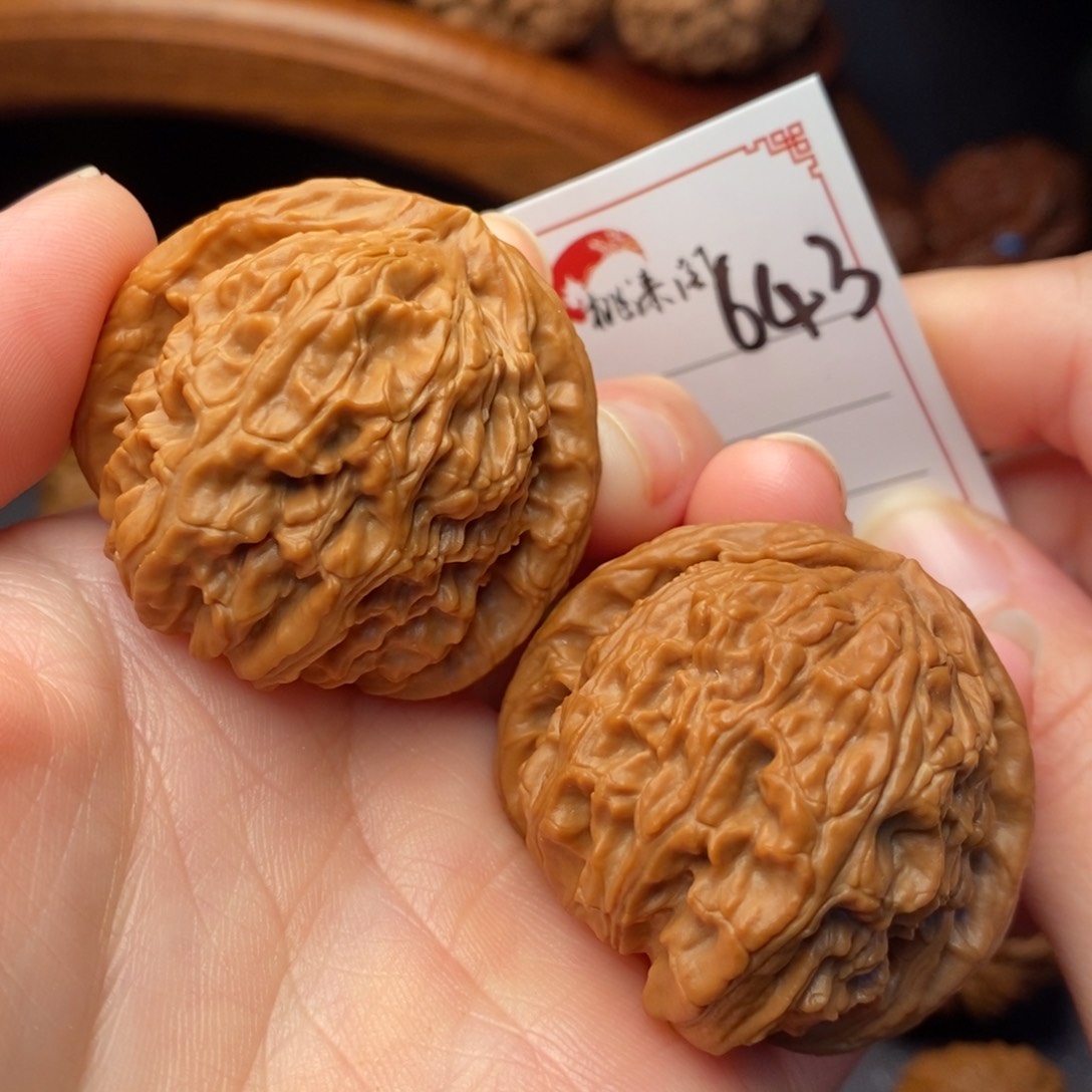 把件文玩核桃42白狮子643号