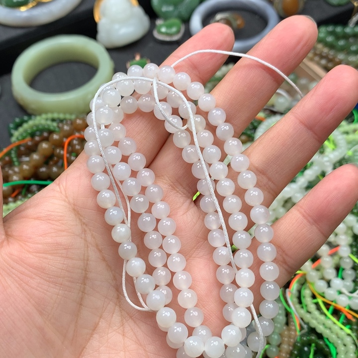 和田玉未镶嵌手链112