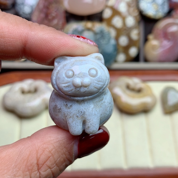 硅化珊瑚（珊瑚玉）颈饰未镶嵌