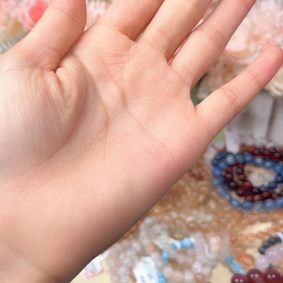 烟晶手链未镶嵌嘿**～嘿嘿