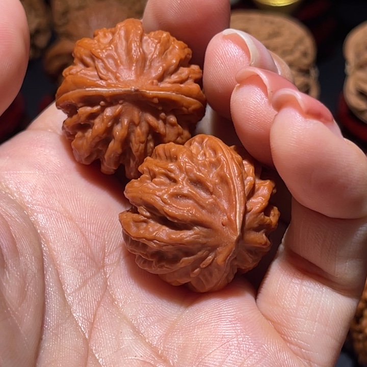 A***ʸ文玩核桃把件西瓜纹