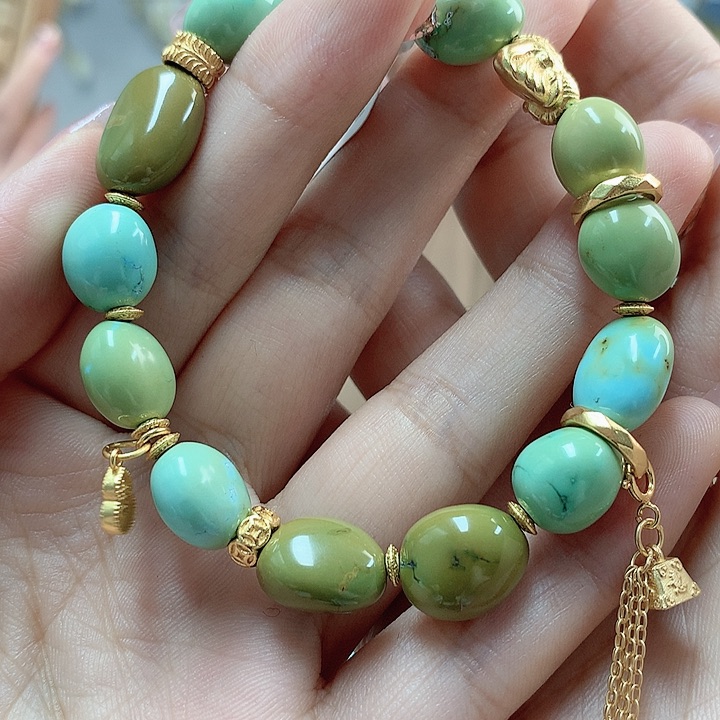 绿松石珠宝奇石未镶嵌s***桃