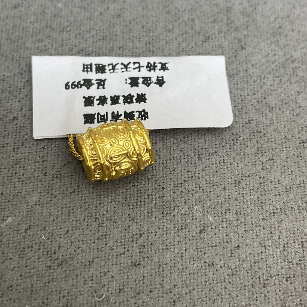 F39028足金999一桶金转运珠