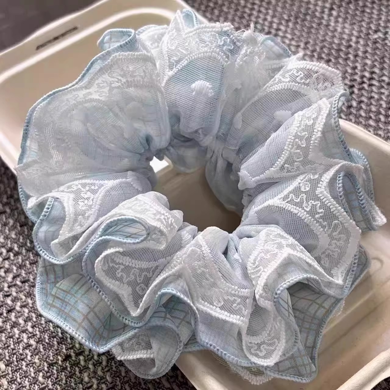 直播间 指定5个款选韩系发圈方巾每单可选米奇屁屁发圈一个