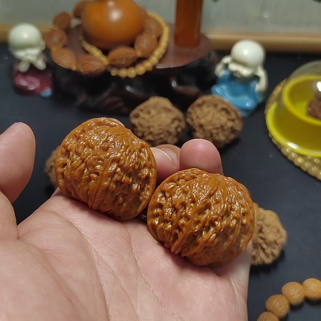 吊坠文玩核桃38磨盘