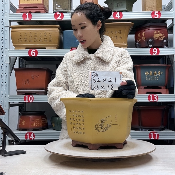 紫砂花盆紫砂花盆