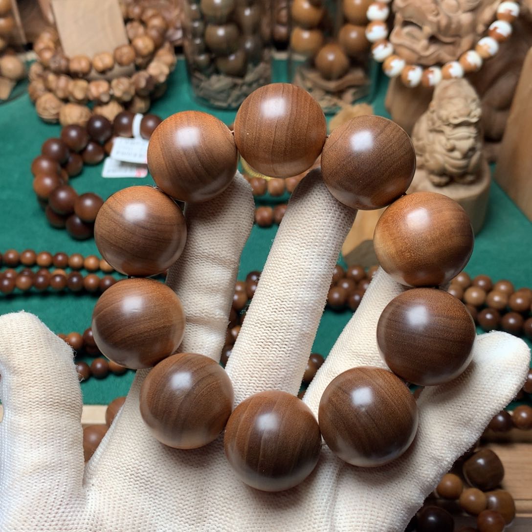 檀香木手串/手链诗**尔老山檀香2.5微瑕