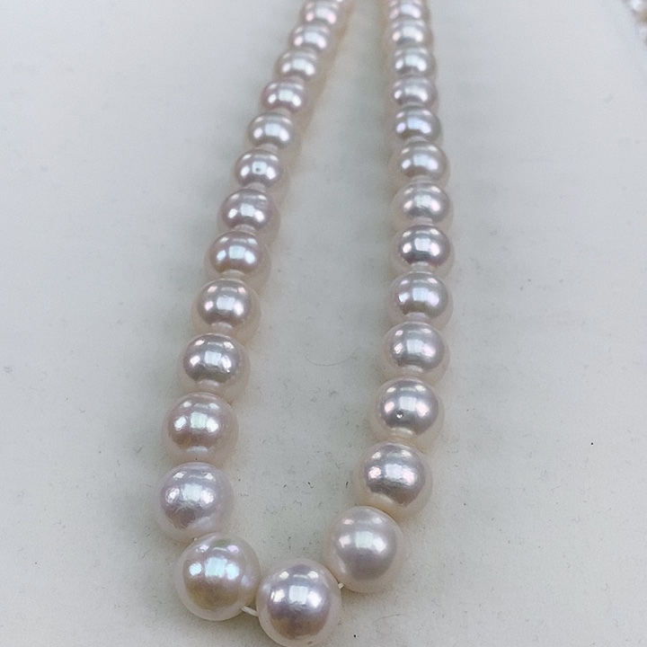 淡水珍珠颈饰银S925镶嵌